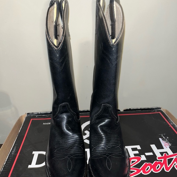 Double H Mens Boots Sz 7 Leather Work Western Boots 3219 - Picture 2 of 11
